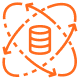 Digital marketing strategy and platform growth icon